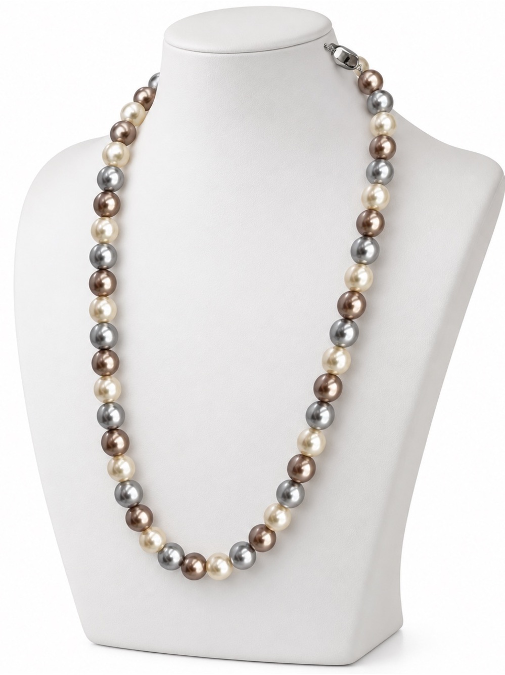 Classic Multi-Color Pearl Bead Necklace - Women Jewelry